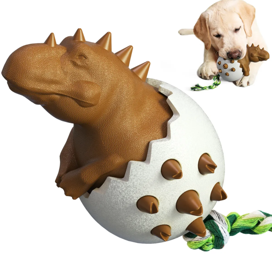 Динозаврик игрушка для собак термопластик\12,9*9,7*8,25см\КОРИЧНЕВЫЙ\N10\Новинка!!0322