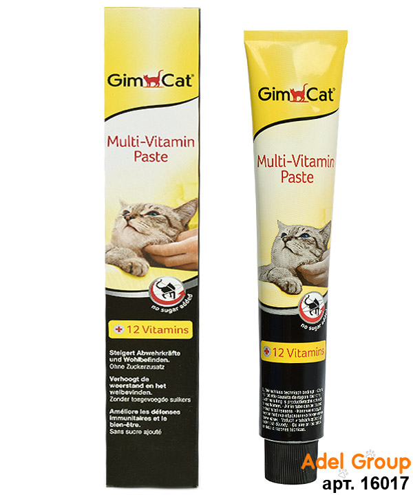 ДжимКет (GIMCAT) Мультивитаминная паста д/кошек MULTI-VITAMIN PASTA PROFESSIONAL\100гр\12\401393