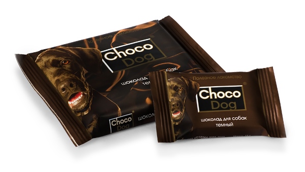 Шоколад для собак черный 15г (ш\бокс 40шт) Веда 
