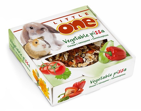 Литлл Ван "Пицца с овощами"лакомство-игрушка для всех видов грызунов 55г\6\32200
