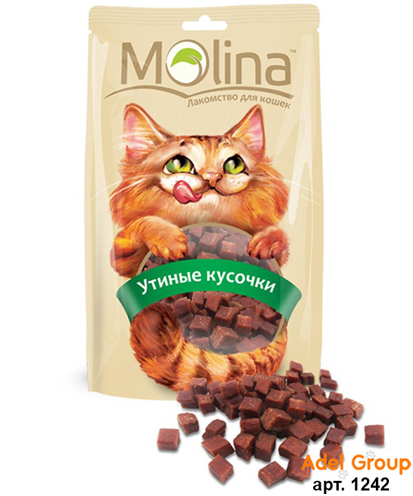 Молина\лак-во\80гр\для кошек\Утиные Кусочки  1242/18