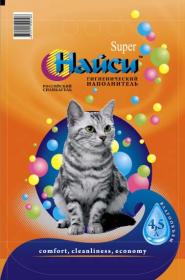 Наполн\НАЙСИ\для кошек\Силикагелевый\Супер\4,5л\4\076