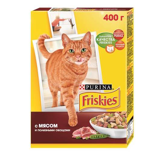 ФРИСКИС\для взрослых кошек\сух\пакет\МясоПолезныеОвощи
