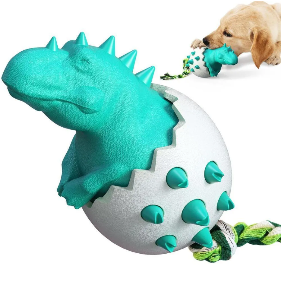 Динозаврик игрушка для собак термопластик\12,9*9,7*8,25см\ГОЛУБОЙ\N10\Новинка!!0322