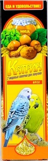 Катрин палочки медово-ореховые для попугаев 70гр\2 палочки\2103\20
